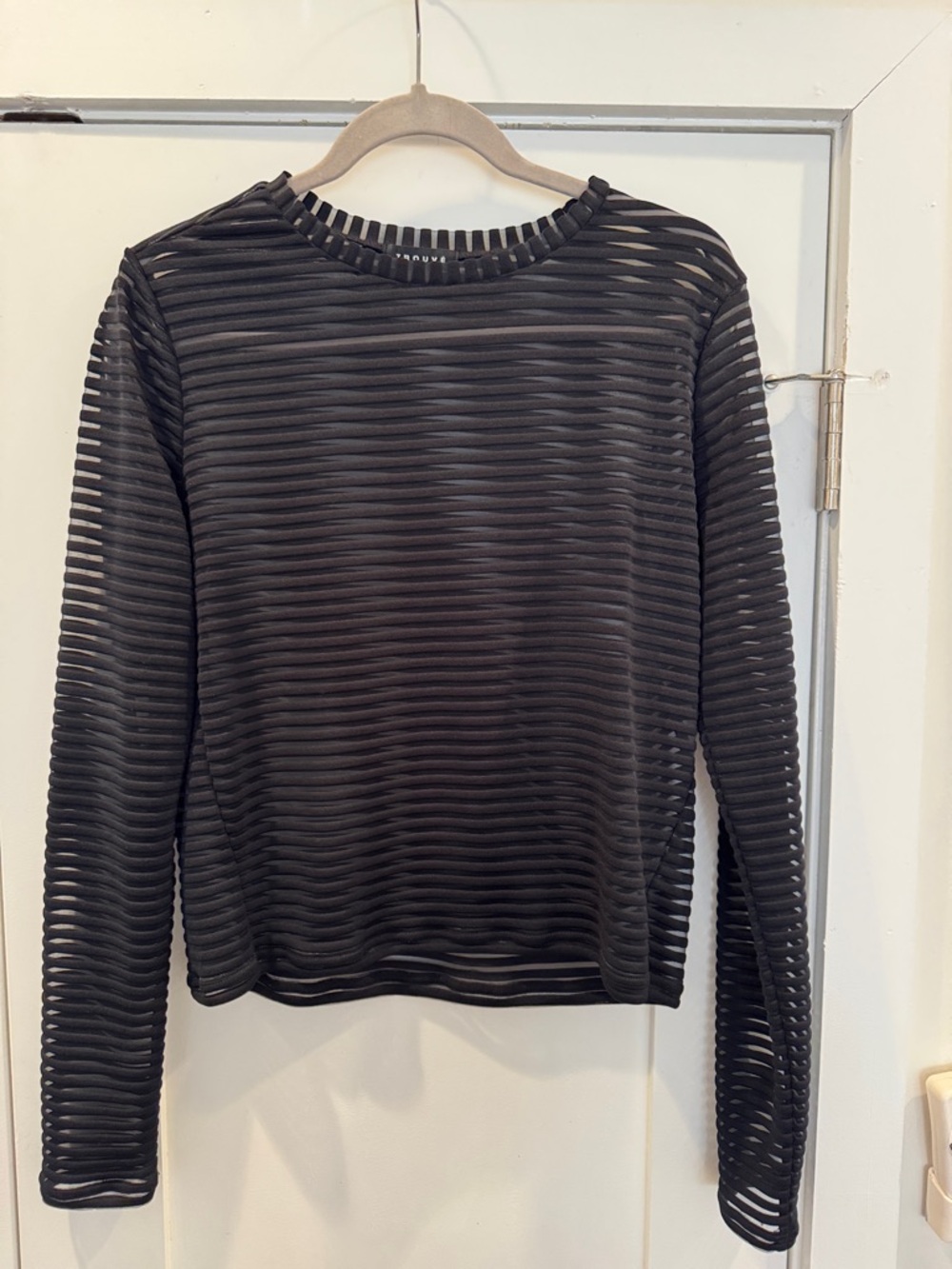 Trouvé Long Sleeve Sheer Top